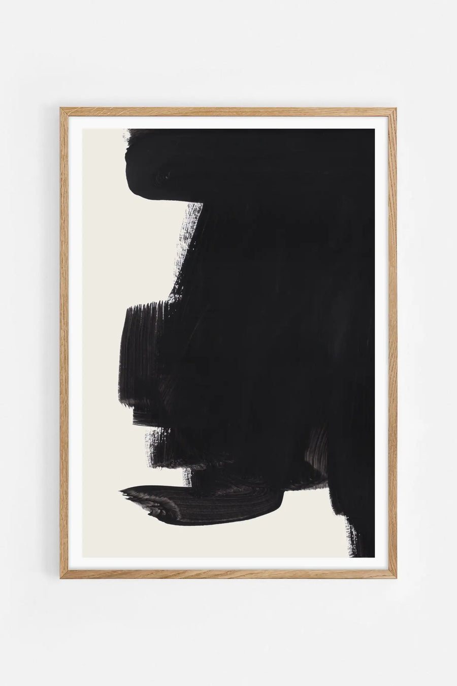 Abstract Black Brushstroke