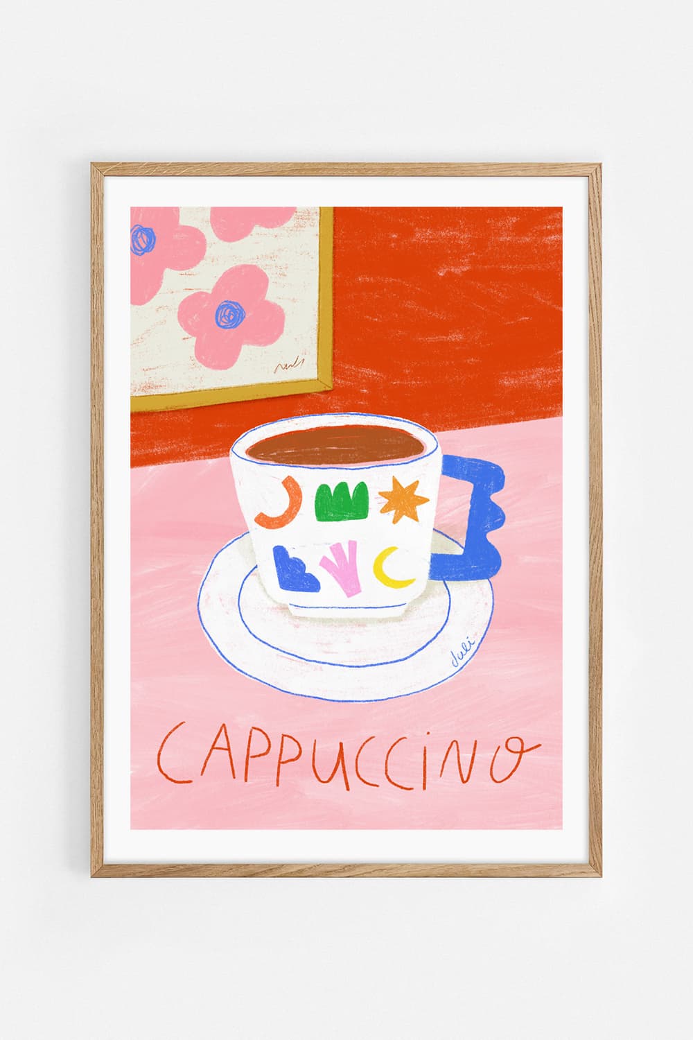Cappuccino Art Print | Julieta Fama x decollective