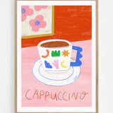 Cappuccino Art Print | Julieta Fama x decollective