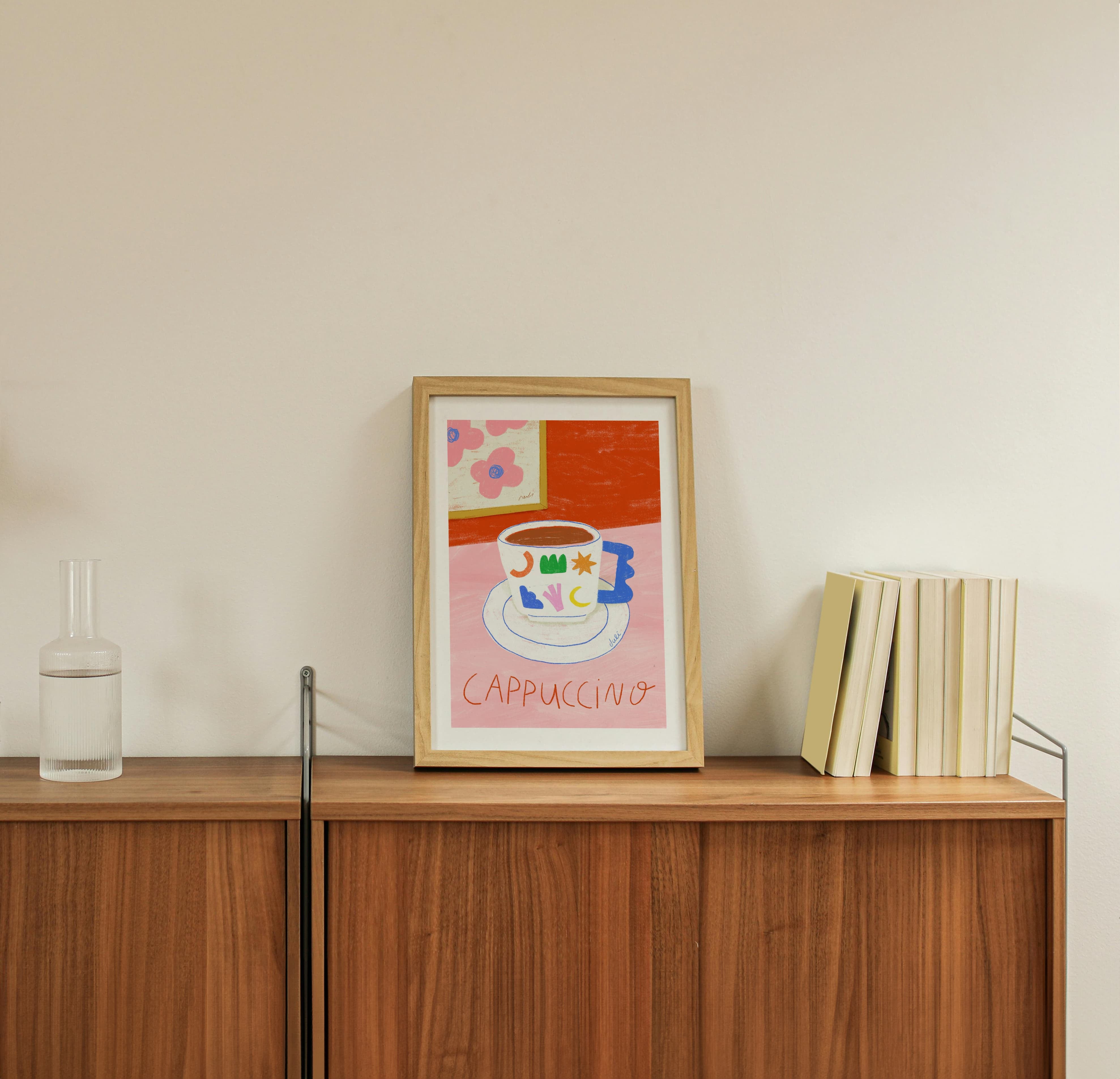 Cappuccino Art Print | Julieta Fama x decollective