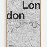 London minimalist map