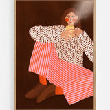 The woman with the cup of tea