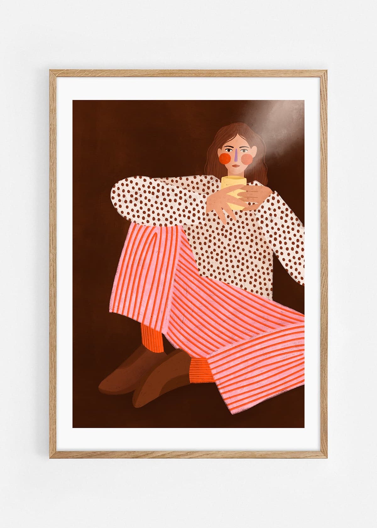 The woman with the cup of tea