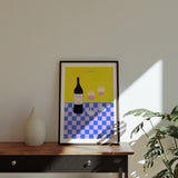 Un vinito Art Print | Julieta Fama x decollective