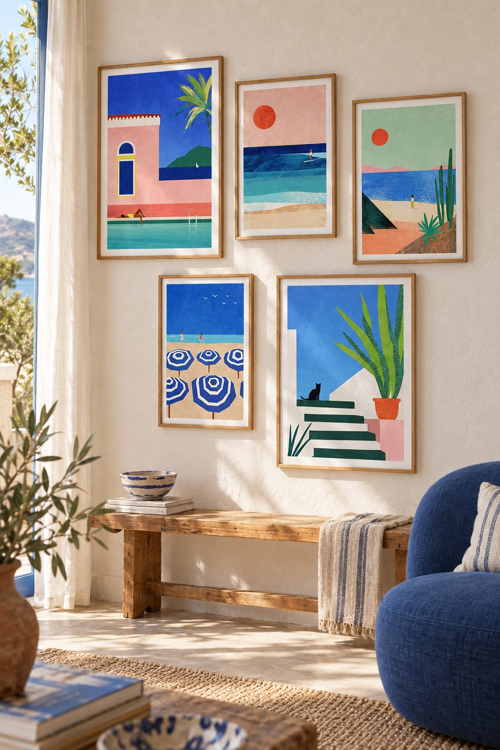 Framed art by Henry Rivers