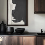Abstract Black Brushstroke