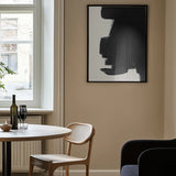 Abstract Black Brushstroke