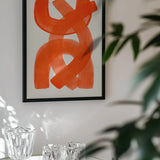 Vibrant Orange Abstraction