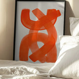 Vibrant Orange Abstraction