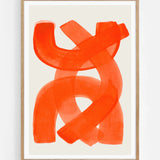 Vibrant Orange Abstraction