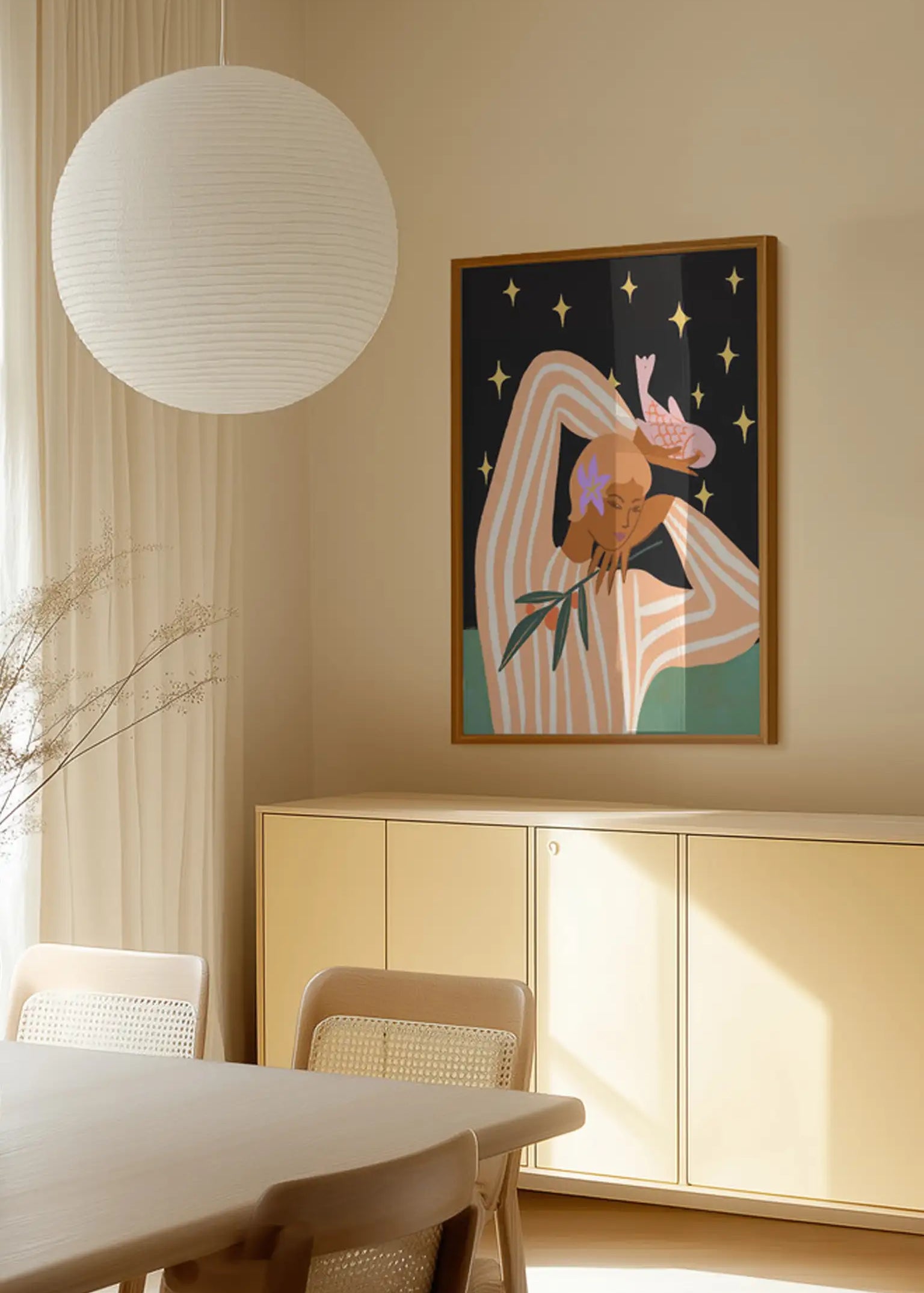 Balance by Arty Guava — framed art print in interior | Decollective