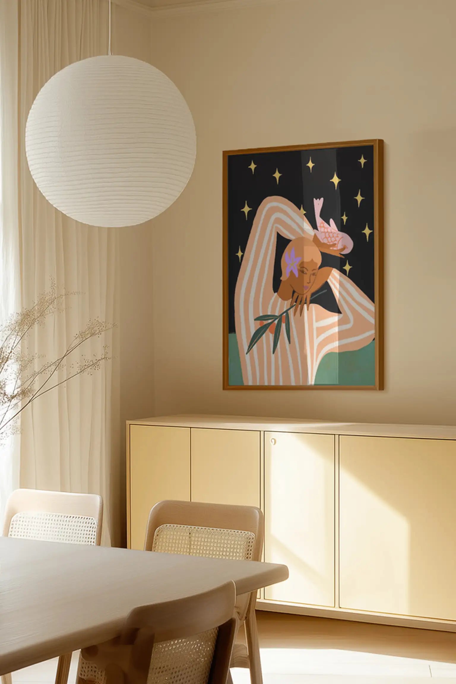 Balance by Arty Guava — framed art print in interior | Decollective