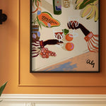 Cheers to you by Arty Guava — framed art print in interior | Decollective