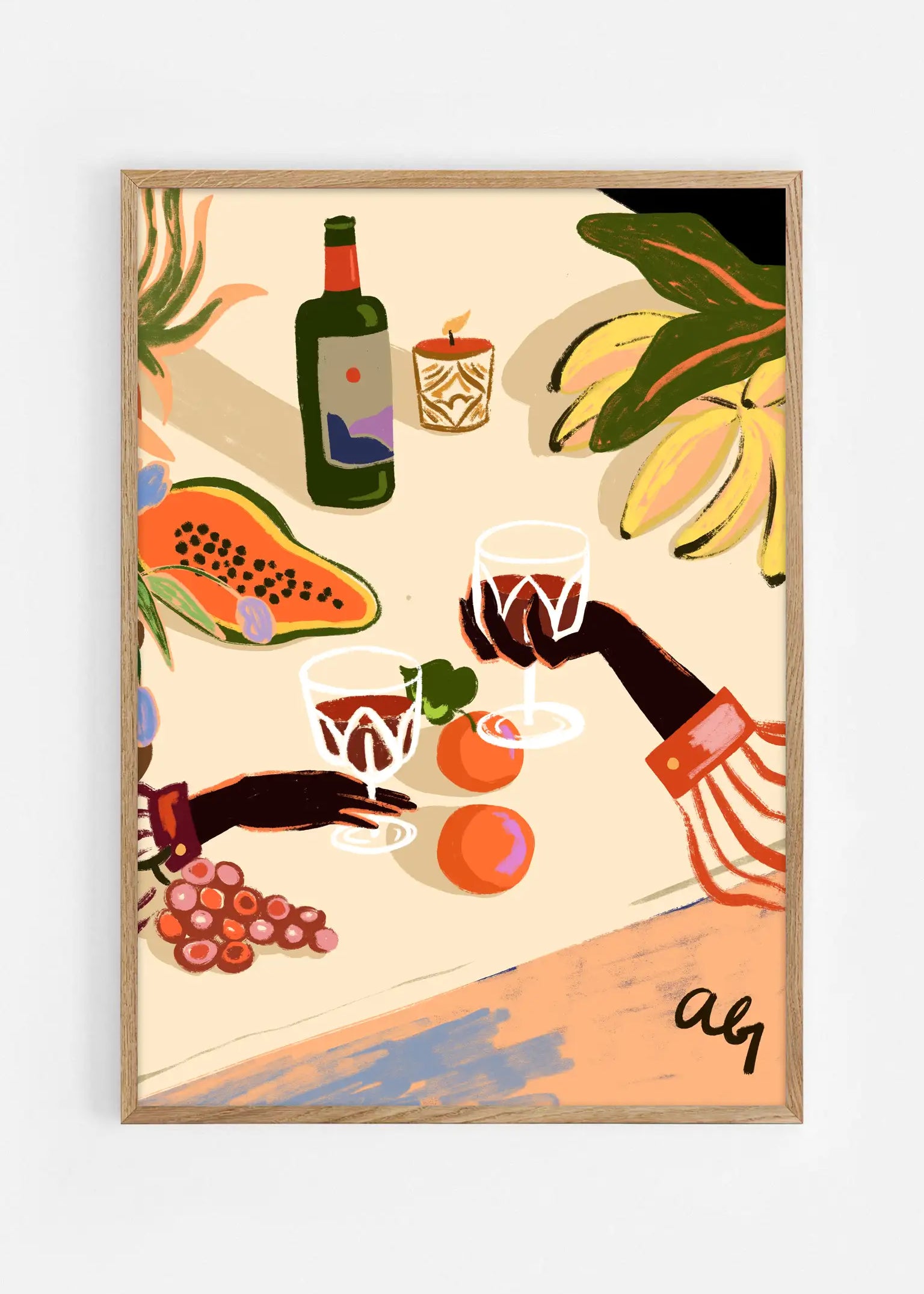Cheers to you — Illustration art print by Arty Guava | Buy wall art online | Decollective