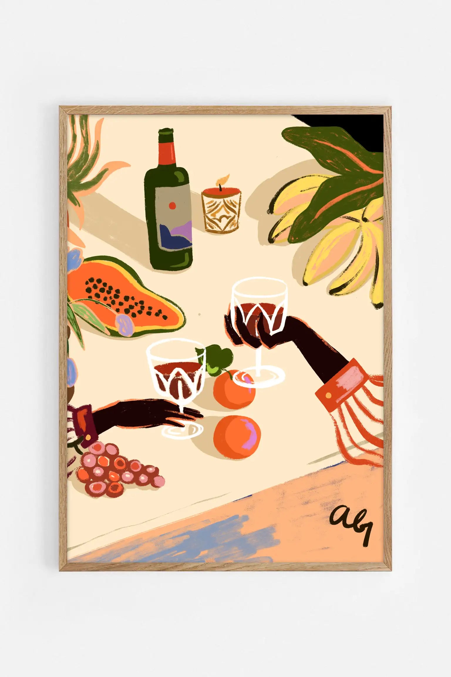 Cheers to you — Illustration art print by Arty Guava | Buy wall art online | Decollective
