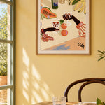 Arty Guava Cheers by you in yellow kitchen