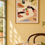 Arty Guava Cheers by you in yellow kitchen