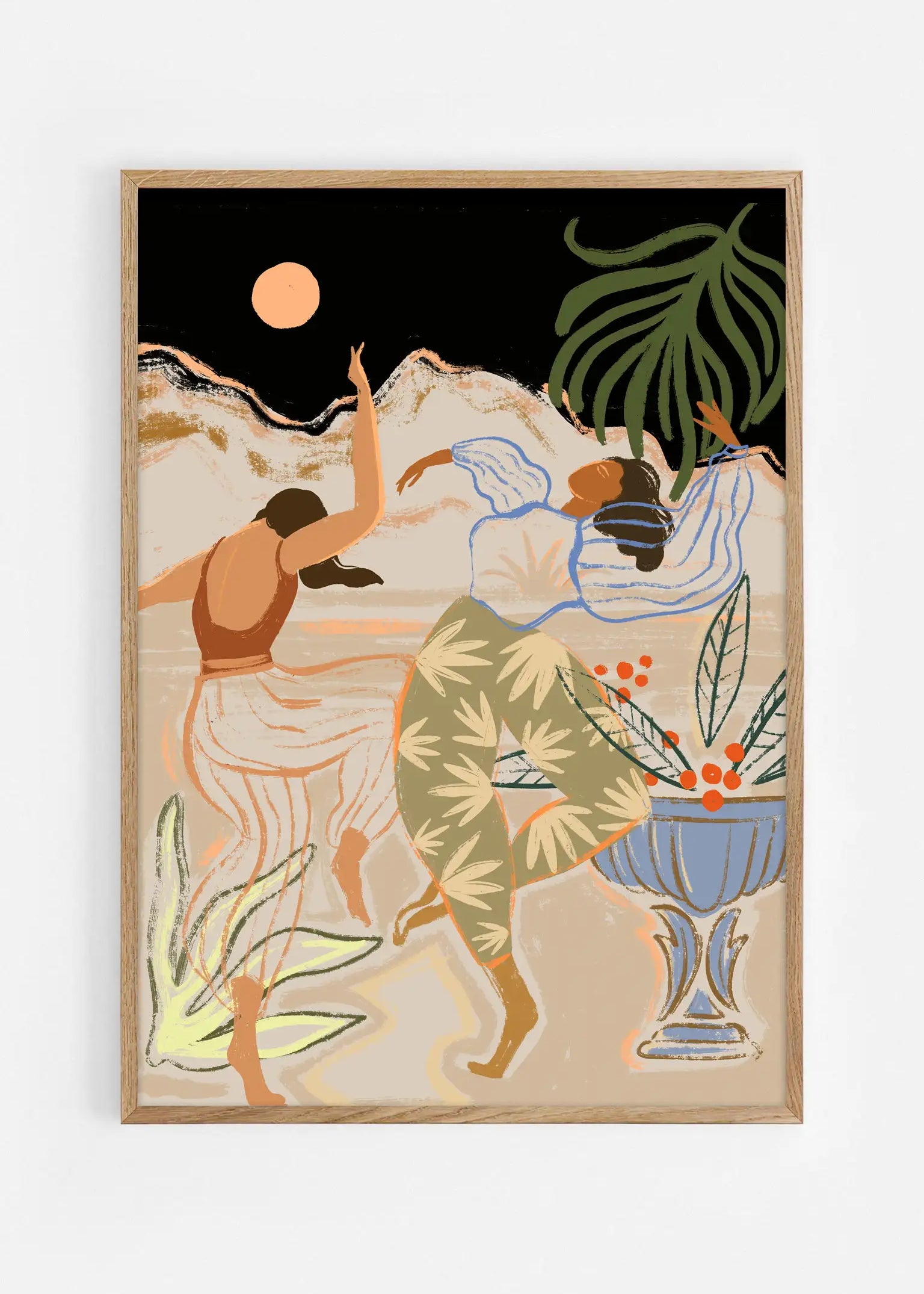 Moonlightdance — Illustration art print by Arty Guava | Buy wall art online | Decollective