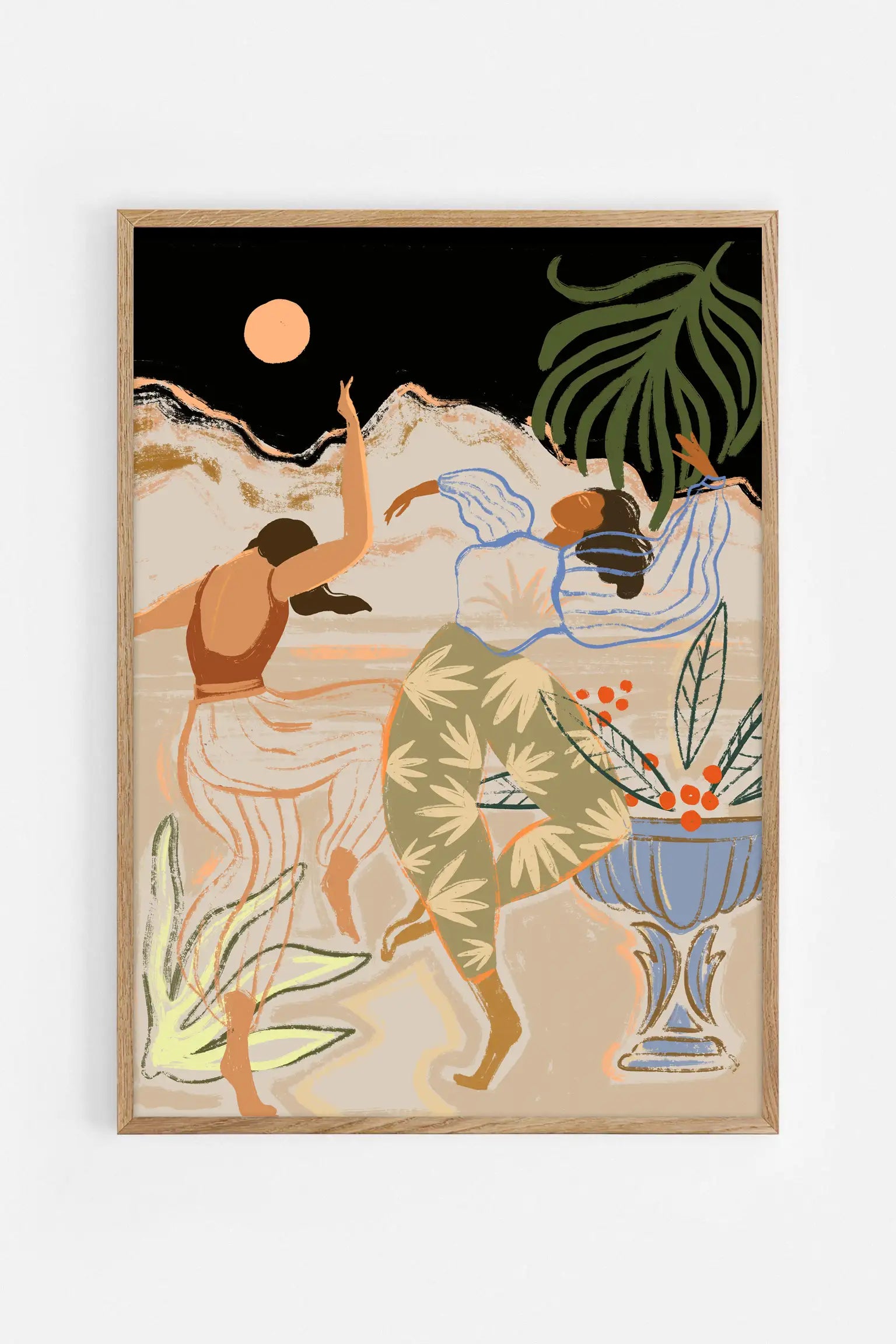 Moonlightdance — Illustration art print by Arty Guava | Buy wall art online | Decollective