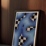 Fluid Blue Checkers