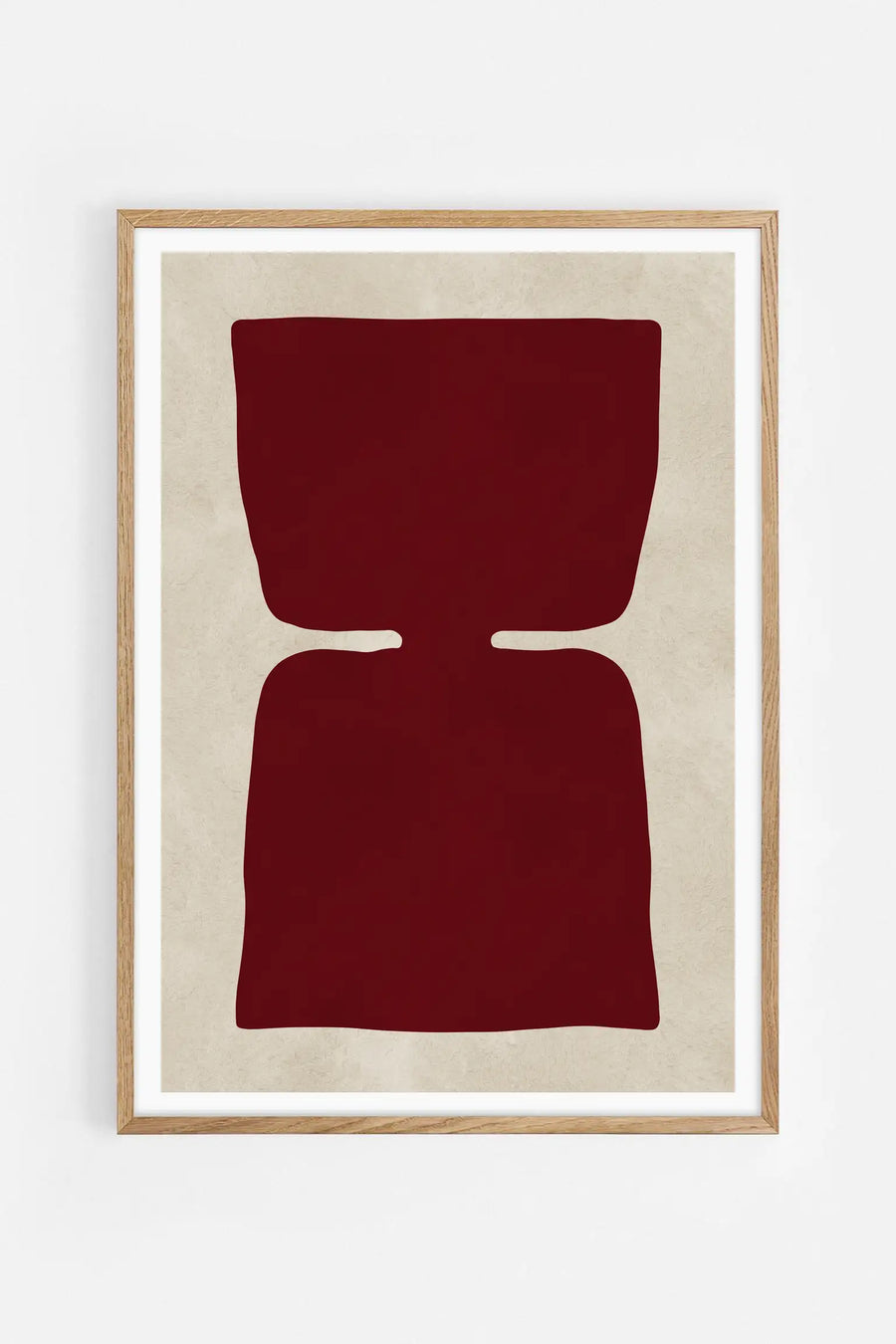 Curved Red Form — Illustration art print by Vitor Costa | Buy wall art online | Decollective