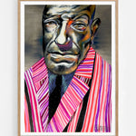 Colorful Striped Man — Illustration art print by Victor Tkachenko | Buy wall art online | Decollective