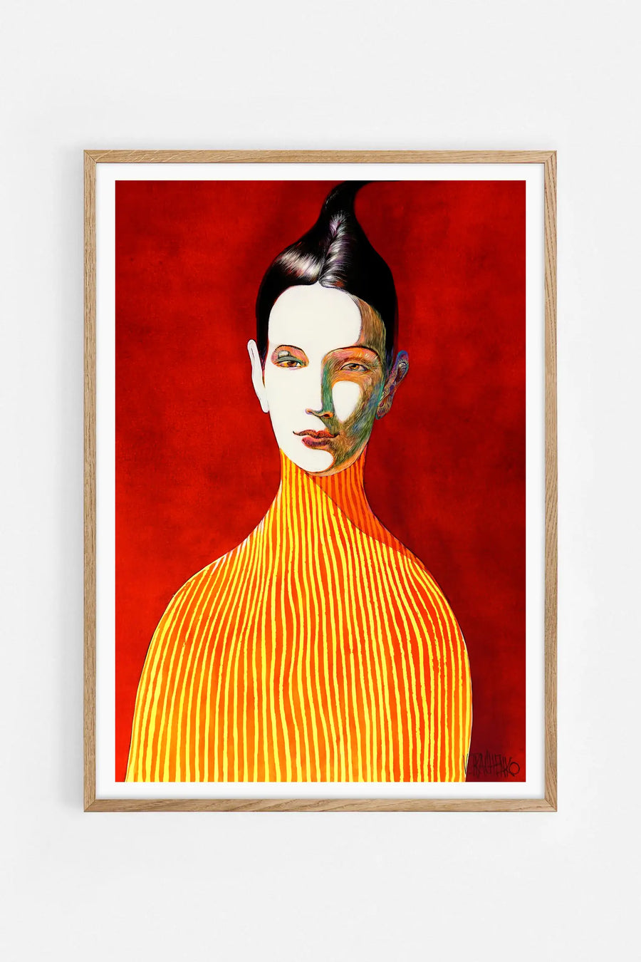Stylized Woman Portrait — Illustration art print by Victor Tkachenko | Buy wall art online | Decollective