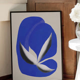 Abstract Blue Botanical Form