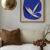 Abstract Blue Botanical Form
