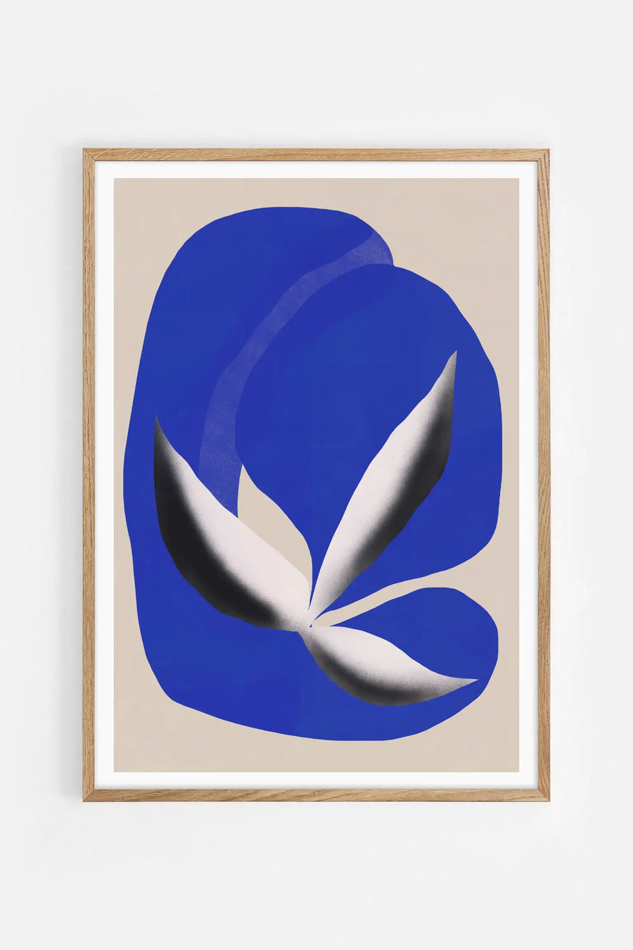 Abstract Blue Botanical Form — Illustration art print by Little Dean | Buy wall art online | Decollective