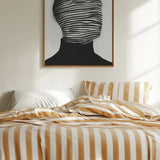 Abstract Striped Face