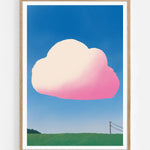 Pink Fluffy Cloud — Illustration art print by Little Dean | Buy wall art online | Decollective