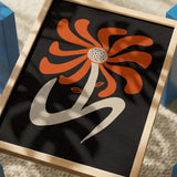 Abstract Orange Flower