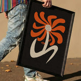 Abstract Orange Flower