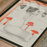 Surreal Contemplative Woman