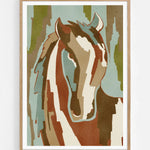 Abstract Horse Portrait — Illustration art print by Nikita Jariwala | Buy wall art online | Decollective