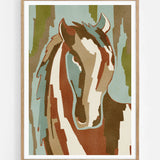 Abstract Horse Portrait — Illustration art print by Nikita Jariwala | Buy wall art online | Decollective