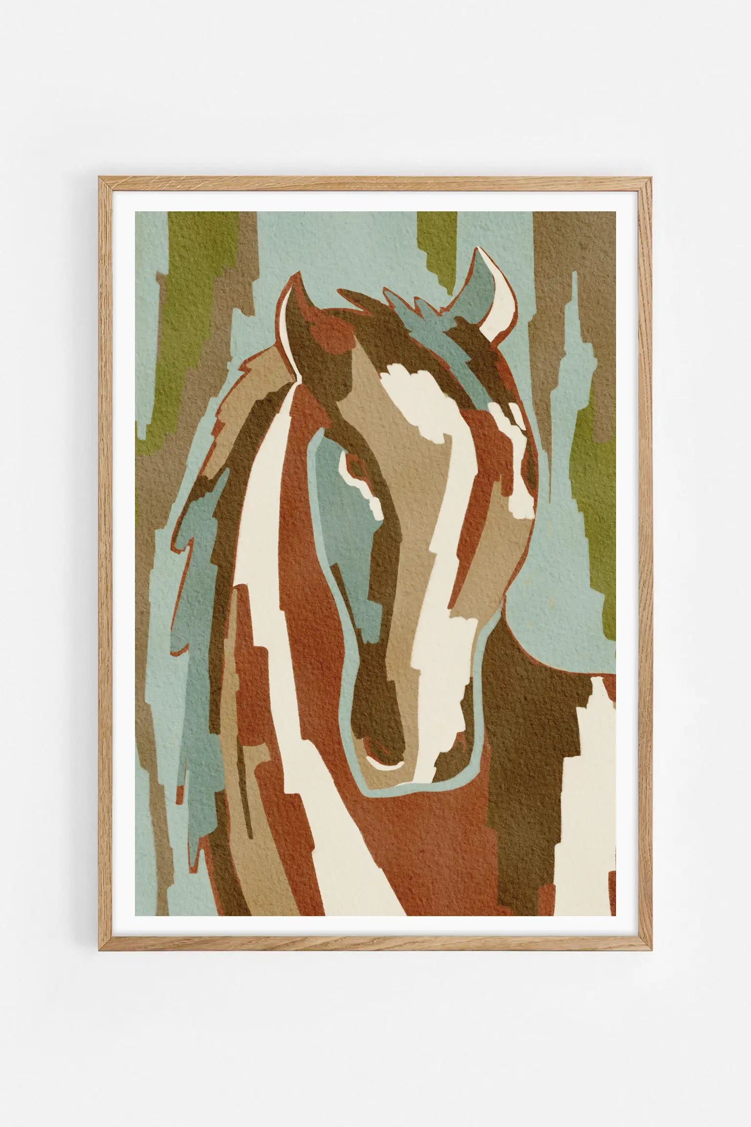 Abstract Horse Portrait — Illustration art print by Nikita Jariwala | Buy wall art online | Decollective