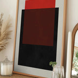 Abstract Color Blocks by Vitor Costa — framed art print in interior | Decollective