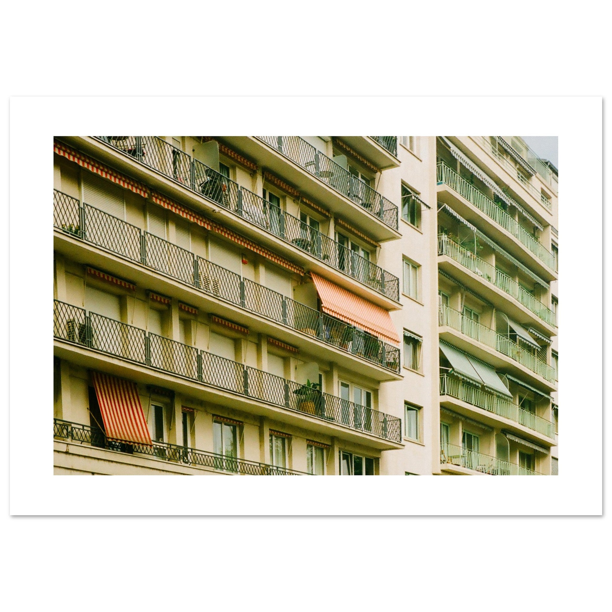 Parisian balconies Art Print | Helena Vereycken x decollective