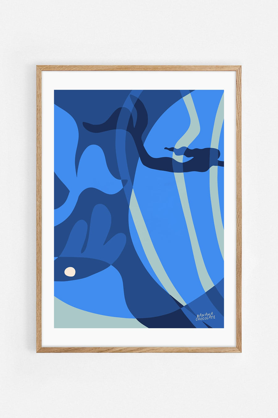 Aura Blue — Illustration art print by Bita Farias | Buy wall art online | Decollective