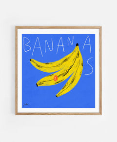 Bananas Art Print | Julieta Fama x decollective