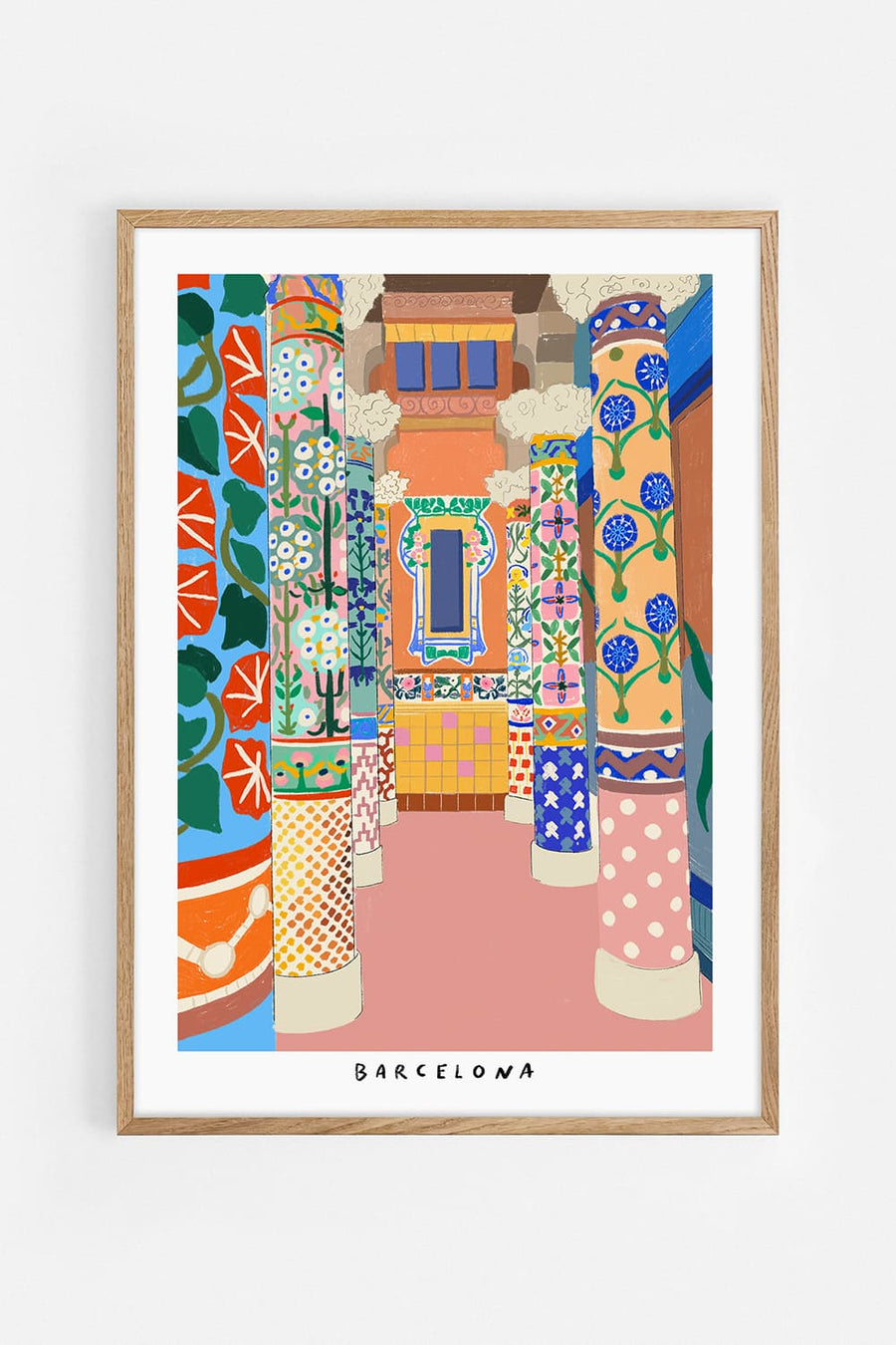 Barcelona — Illustration art print by Agus Minuto | Buy wall art online | Decollective