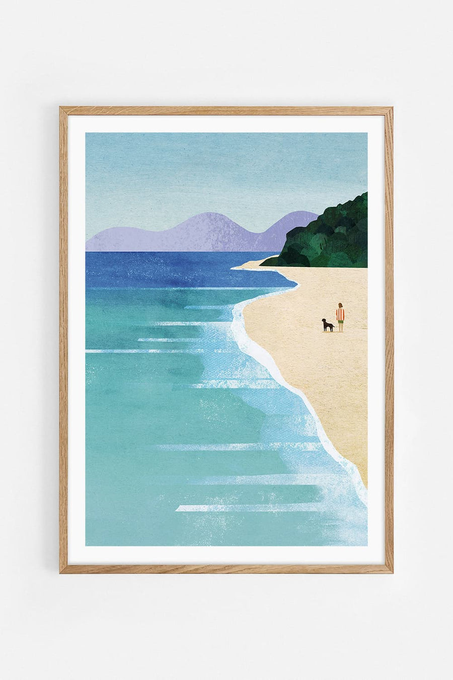Beach girl II — Illustration art print by Henry Rivers | Buy wall art online | Decollective