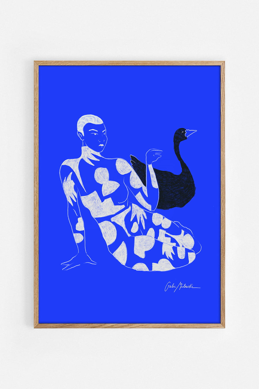 Blue klein — Illustration art print by Gabriella Milewski | Buy wall art online | Decollective