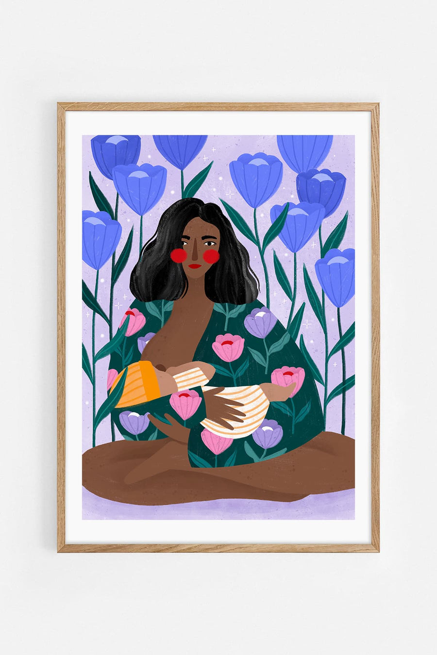 Breastfeeding — Illustration art print by Bea Müller | Buy wall art online | Decollective