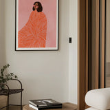 The woman with the swirls