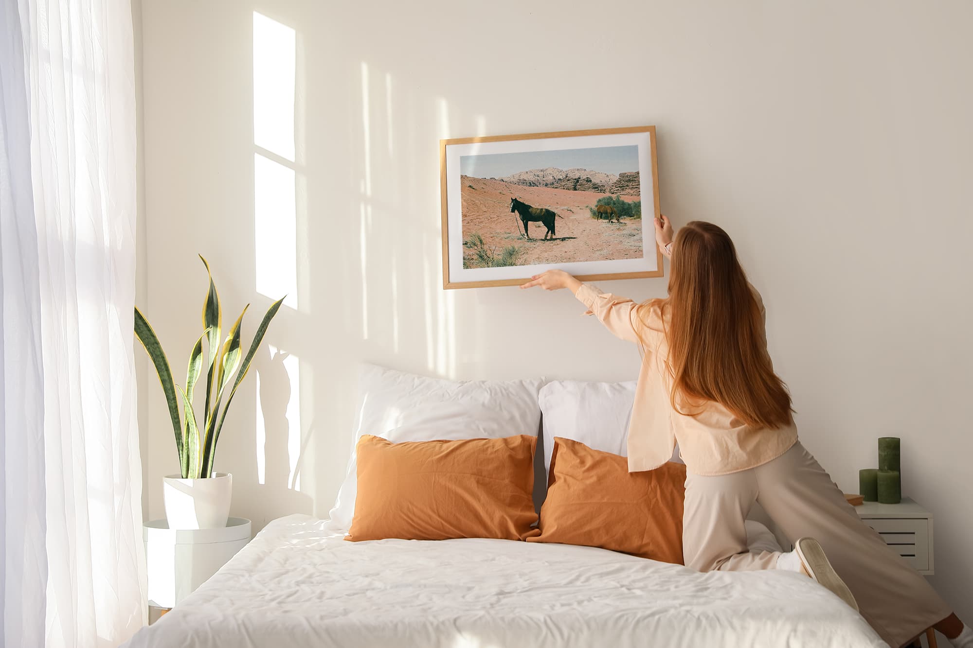 Desert horses Art Print | Helena Vereycken x decollective