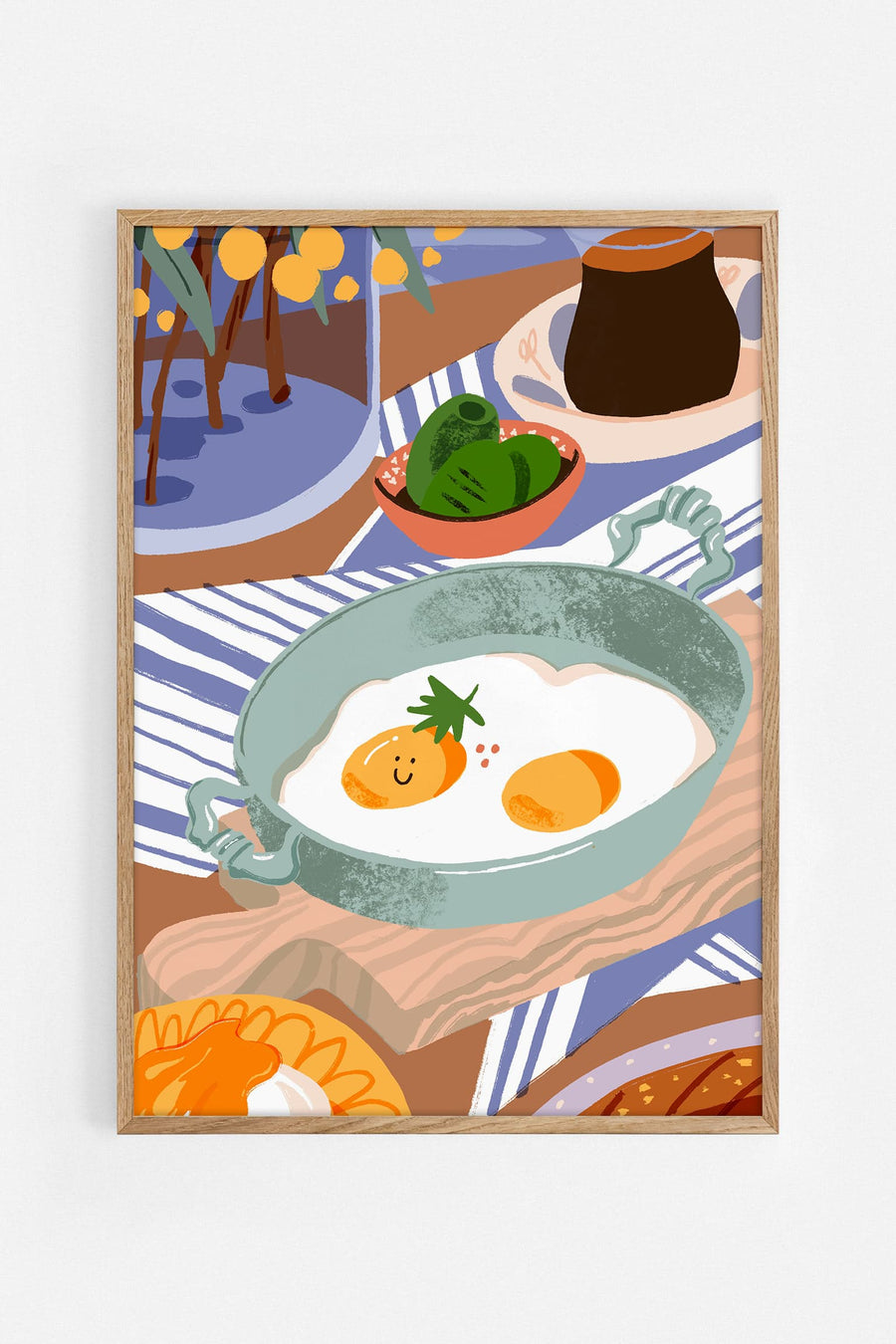 Eggs — Illustration art print by Khadia Ulumbekova | Buy wall art online | Decollective
