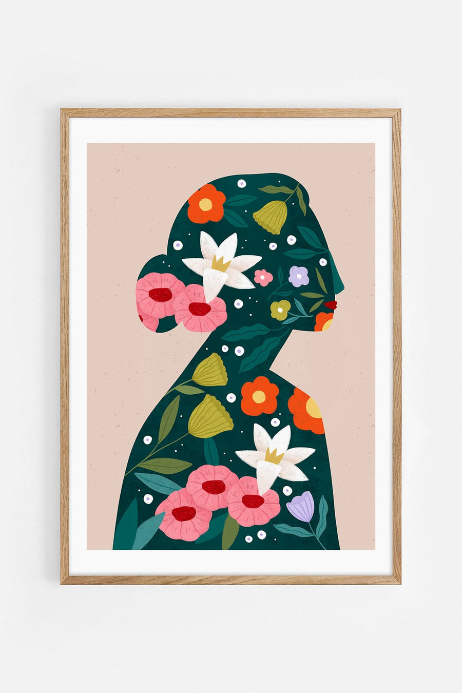 Floral Silhouette — Illustration art print by Bea Müller | Buy wall art online | Decollective